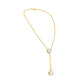 Sunset Drop Y Diamond Necklace 18 KT / Yellow Gold