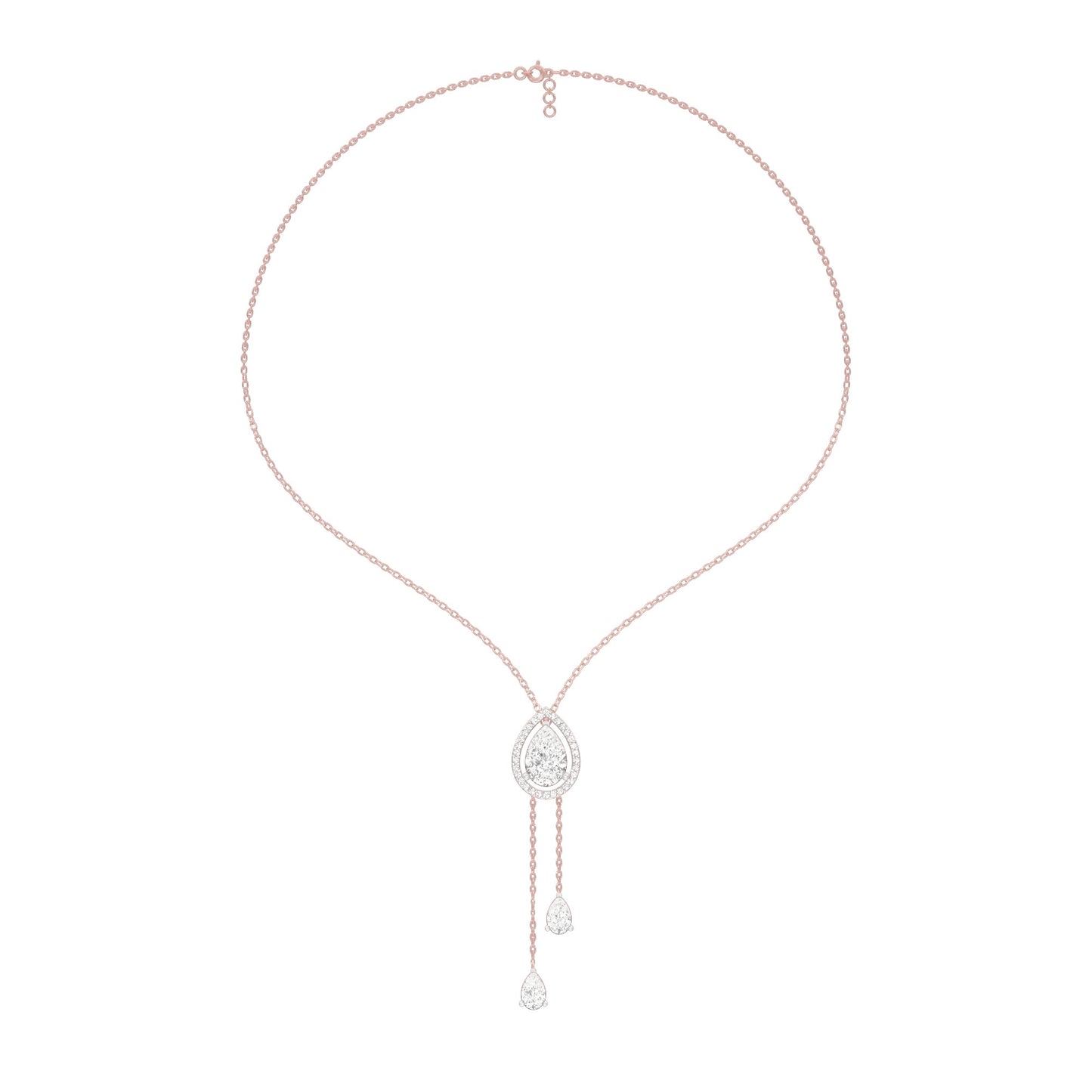 Evenings With Gravity Diamond Necklace 18 KT / Rose Gold