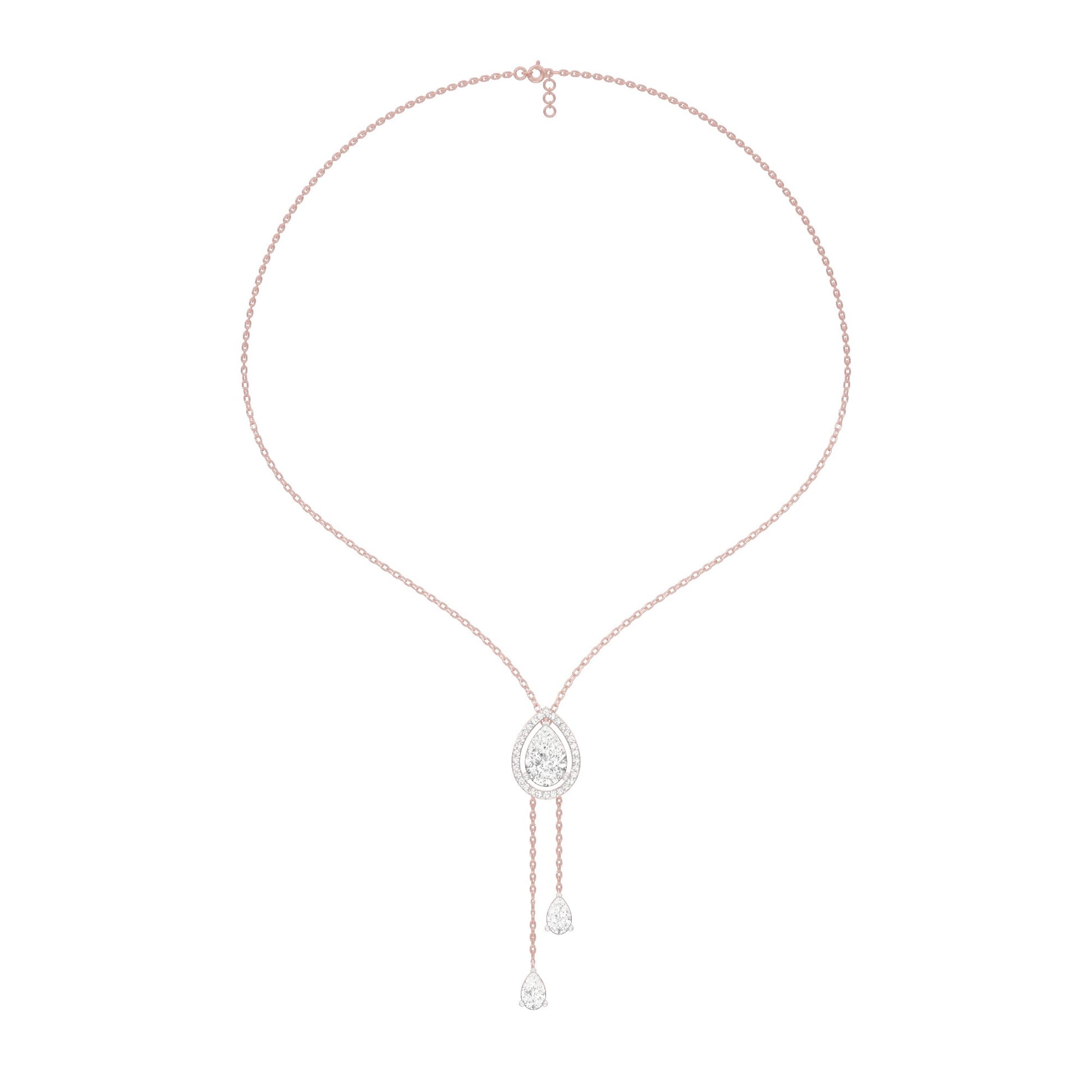 Evenings With Gravity Diamond Necklace 18 KT / Rose Gold