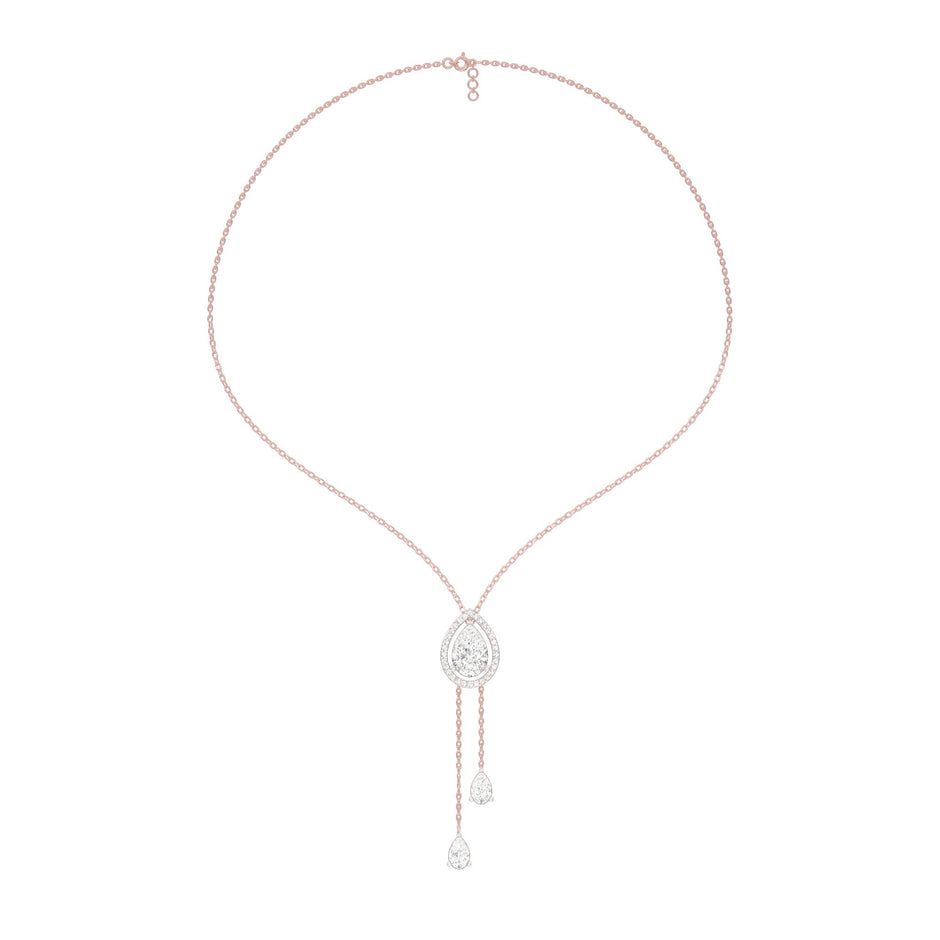 Evenings With Gravity Diamond Necklace 18 KT / Rose Gold
