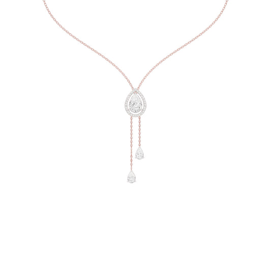 Evenings With Gravity Diamond Necklace 18 KT / Rose Gold