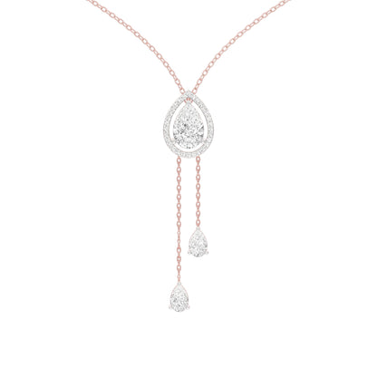 Evenings With Gravity Diamond Necklace 18 KT / Rose Gold