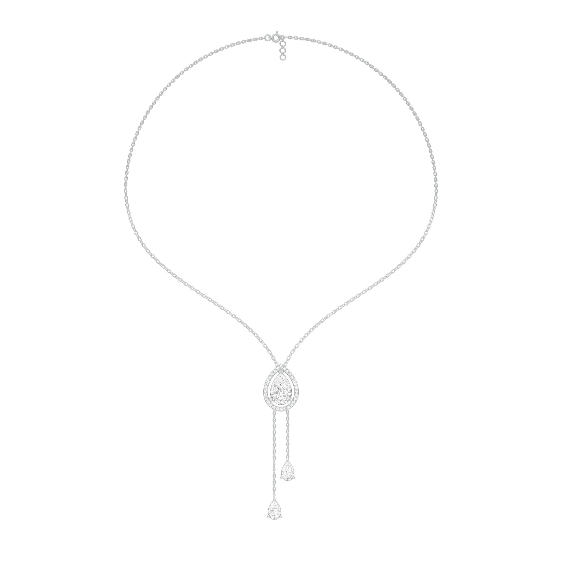 Evenings With Gravity Diamond Necklace 18 KT / White Gold