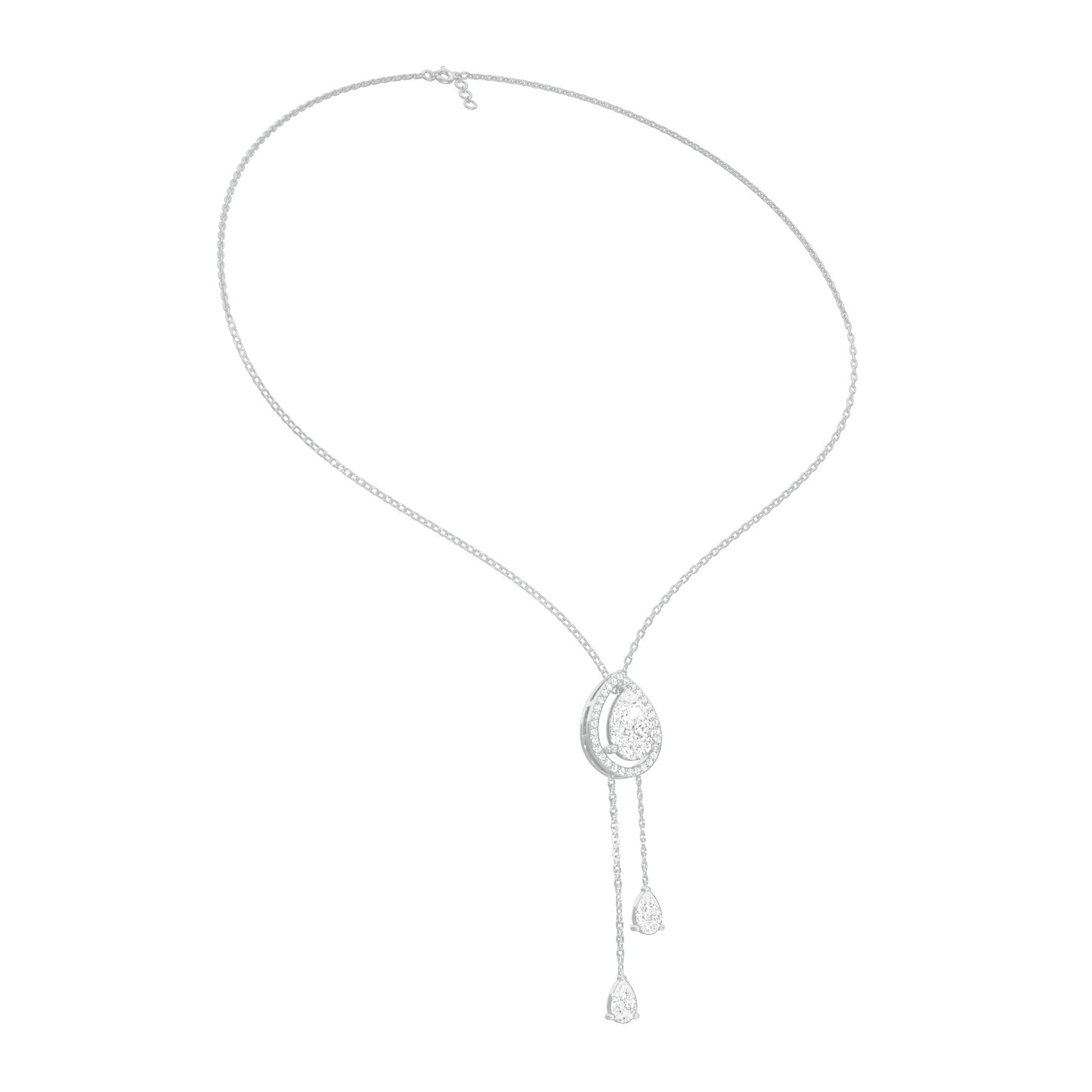 Evenings With Gravity Diamond Necklace 18 KT / White Gold