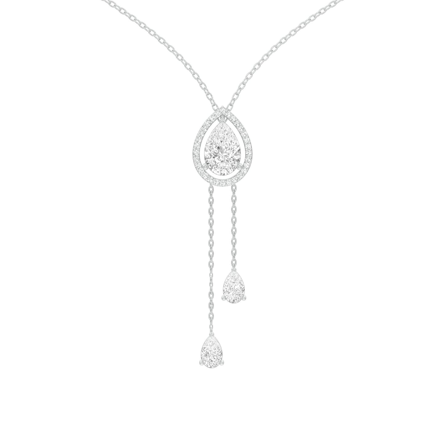 Evenings With Gravity Diamond Necklace 18 KT / White Gold