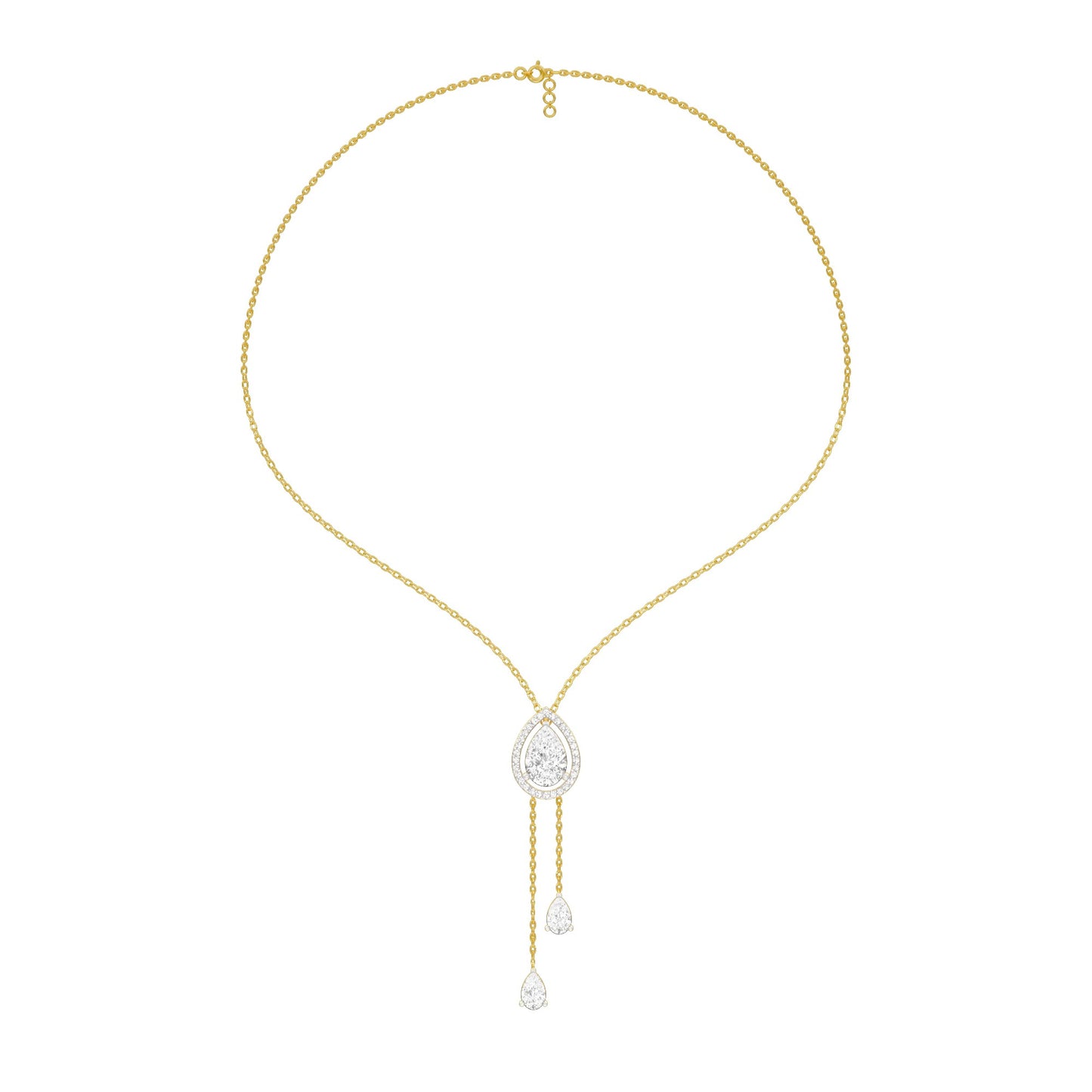 Evenings With Gravity Diamond Necklace 18 KT / Yellow Gold