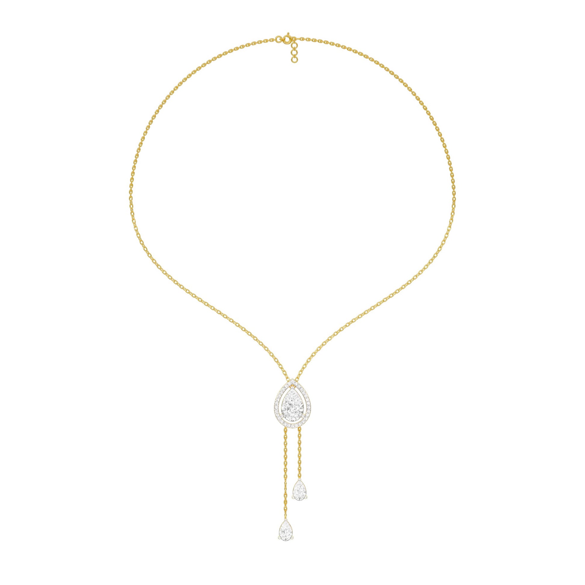 Evenings With Gravity Diamond Necklace 18 KT / Yellow Gold
