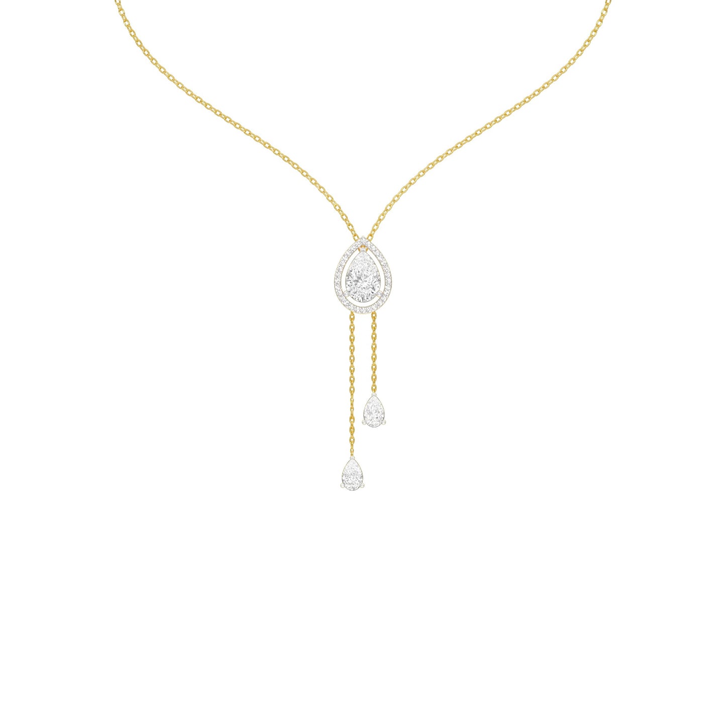Evenings With Gravity Diamond Necklace 18 KT / Yellow Gold