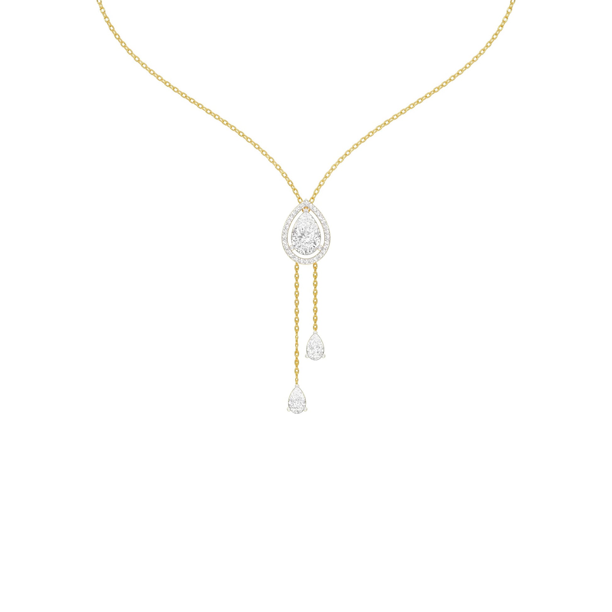 Evenings With Gravity Diamond Necklace 18 KT / Yellow Gold