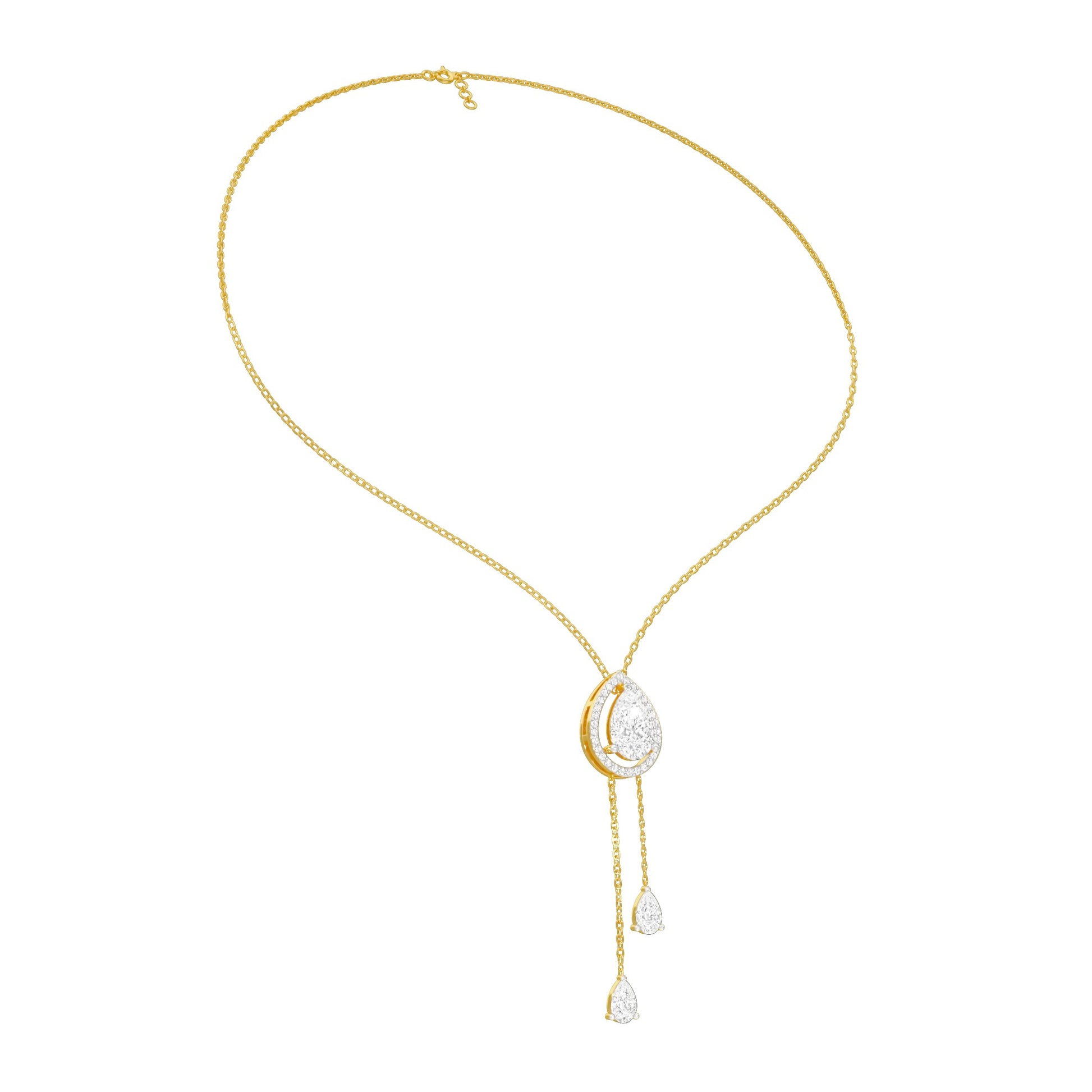 Evenings With Gravity Diamond Necklace 18 KT / Yellow Gold