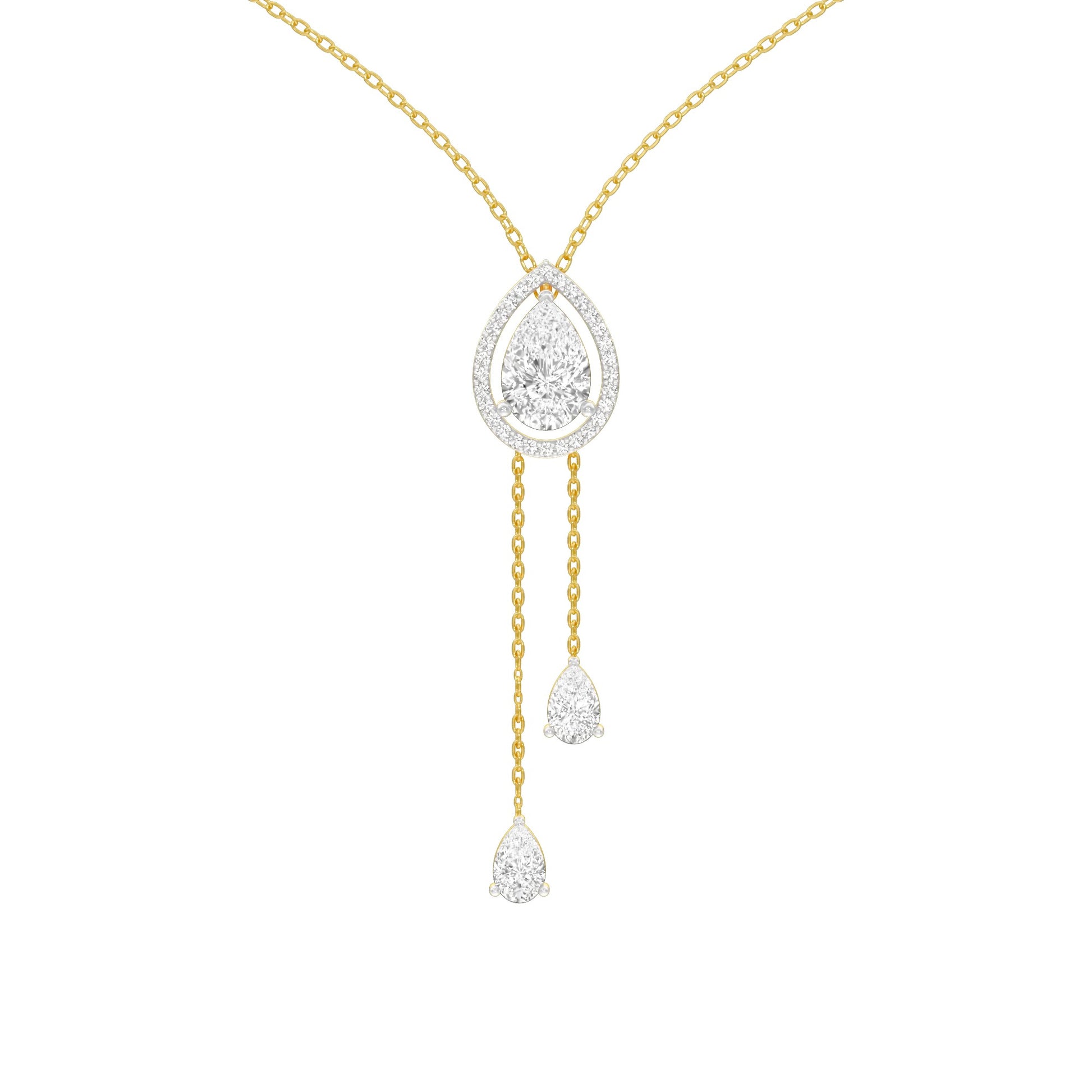 Evenings With Gravity Diamond Necklace 18 KT / Yellow Gold