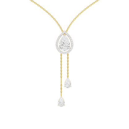 Evenings With Gravity Diamond Necklace 18 KT / Yellow Gold