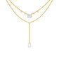 Red Carpet Baugette Drop Diamond Necklace 18 KT / Yellow Gold