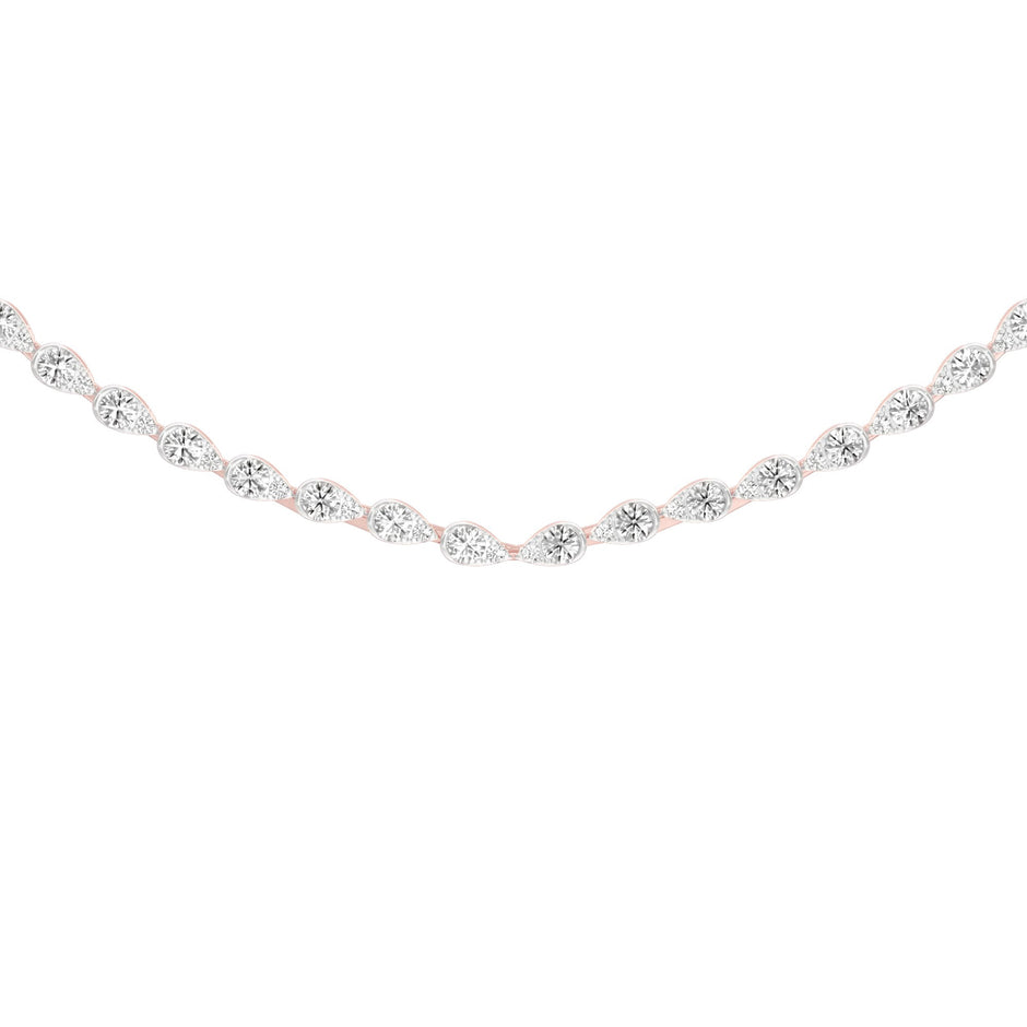 Stellar Drift Diamond Necklace