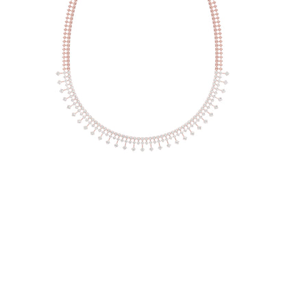 Edged In Shimmer Diamond Necklace