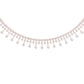 Edged In Shimmer Diamond Necklace 18 KT / Rose Gold