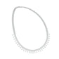 Edged In Shimmer Diamond Necklace 18 KT / White Gold