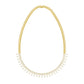 Edged In Shimmer Diamond Necklace 18 KT / Yellow Gold