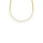 Edged In Shimmer Diamond Necklace