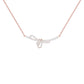 Infinity Bow Diamond Necklace 18 KT / Rose Gold