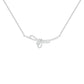 Infinity Bow Diamond Necklace 18 KT / White Gold