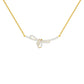Infinity Bow Diamond Necklace 18 KT / Yellow Gold