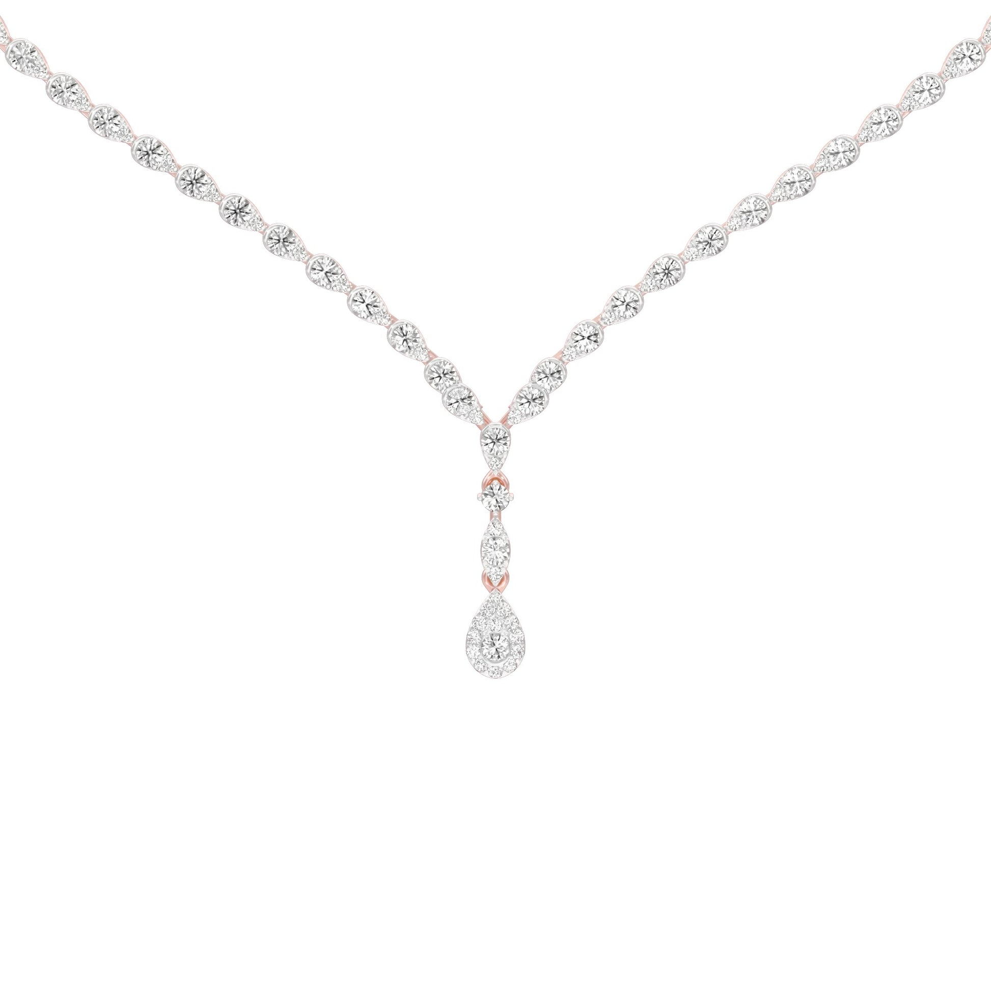 Towards Gravity Diamond Necklace 18 KT / Rose Gold