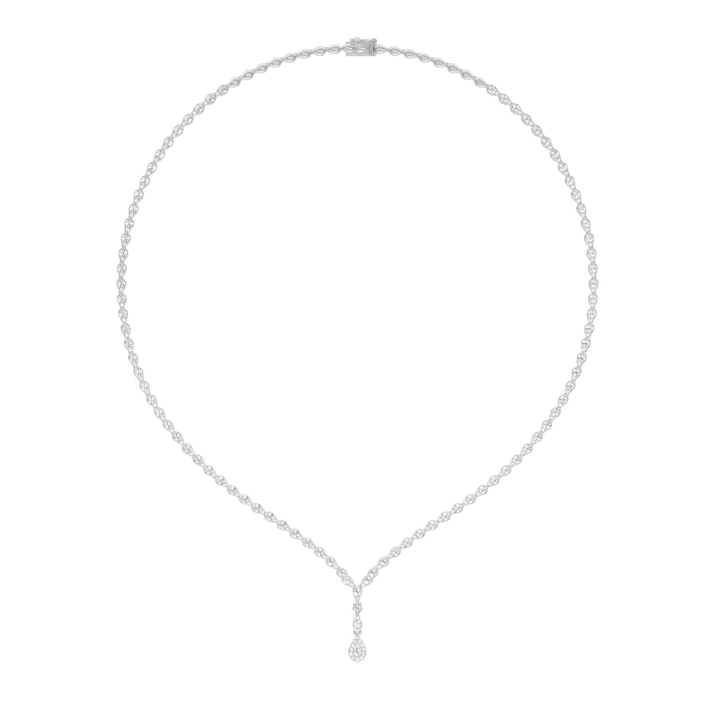 Towards Gravity Diamond Necklace 18 KT / White Gold