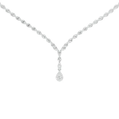 Towards Gravity Diamond Necklace 18 KT / White Gold