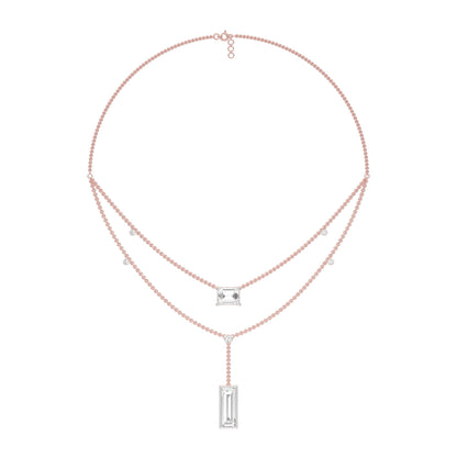 Empire Line Diamond Necklace 18 KT / Rose Gold