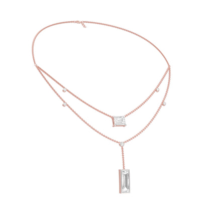 Empire Line Diamond Necklace 18 KT / Rose Gold