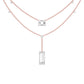 Empire Line Diamond Necklace 18 KT / Rose Gold