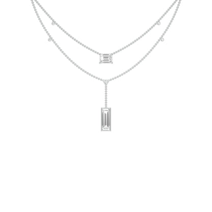 Empire Line Diamond Necklace