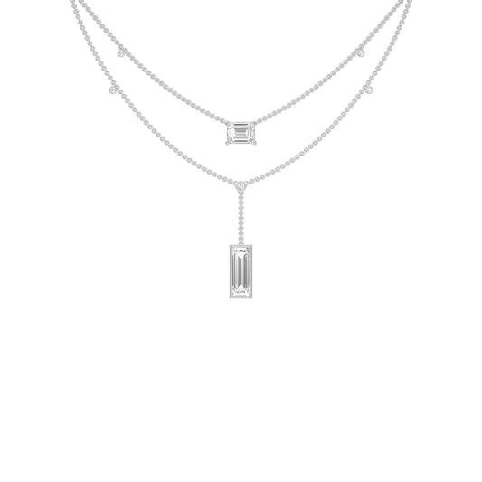 Empire Line Diamond Necklace