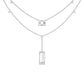 Empire Line Diamond Necklace 18 KT / White Gold