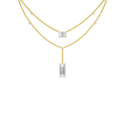 Empire Line Diamond Necklace