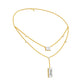 Empire Line Diamond Necklace 18 KT / Yellow Gold