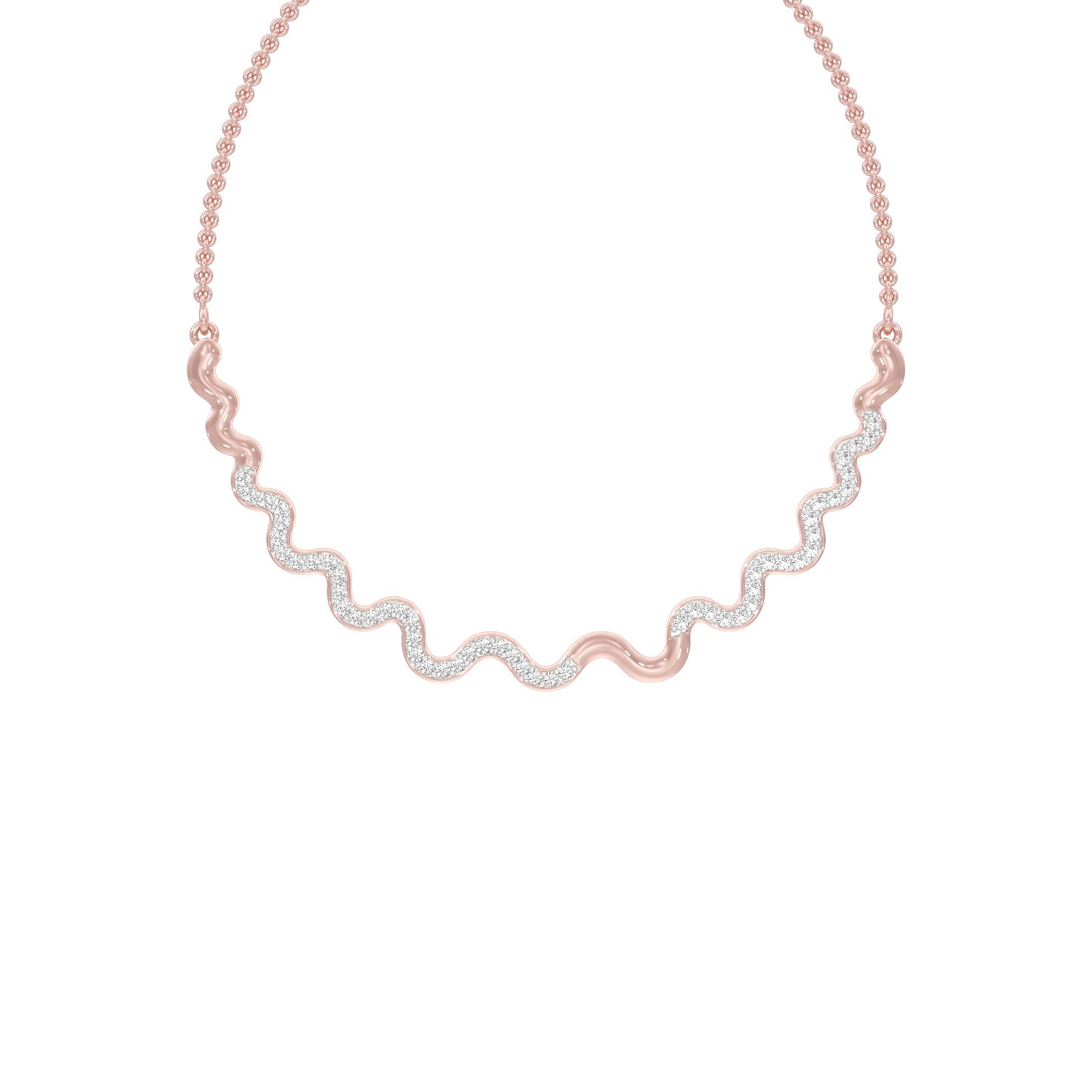 Perpetual Curve Diamond Necklace