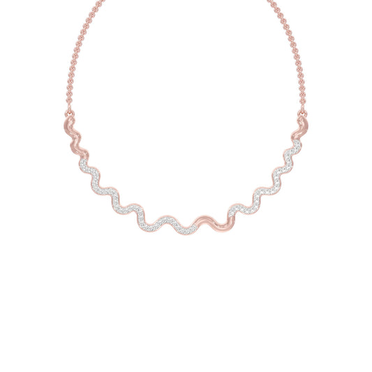 Perpetual Curve Diamond Necklace