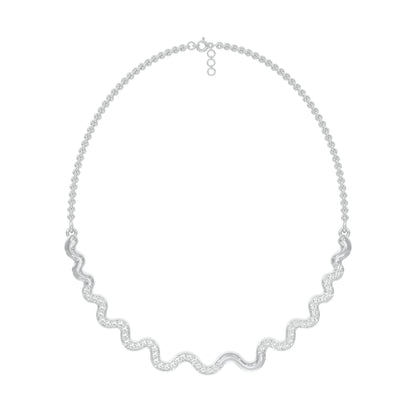 Perpetual Curve Diamond Necklace 18 KT / White Gold