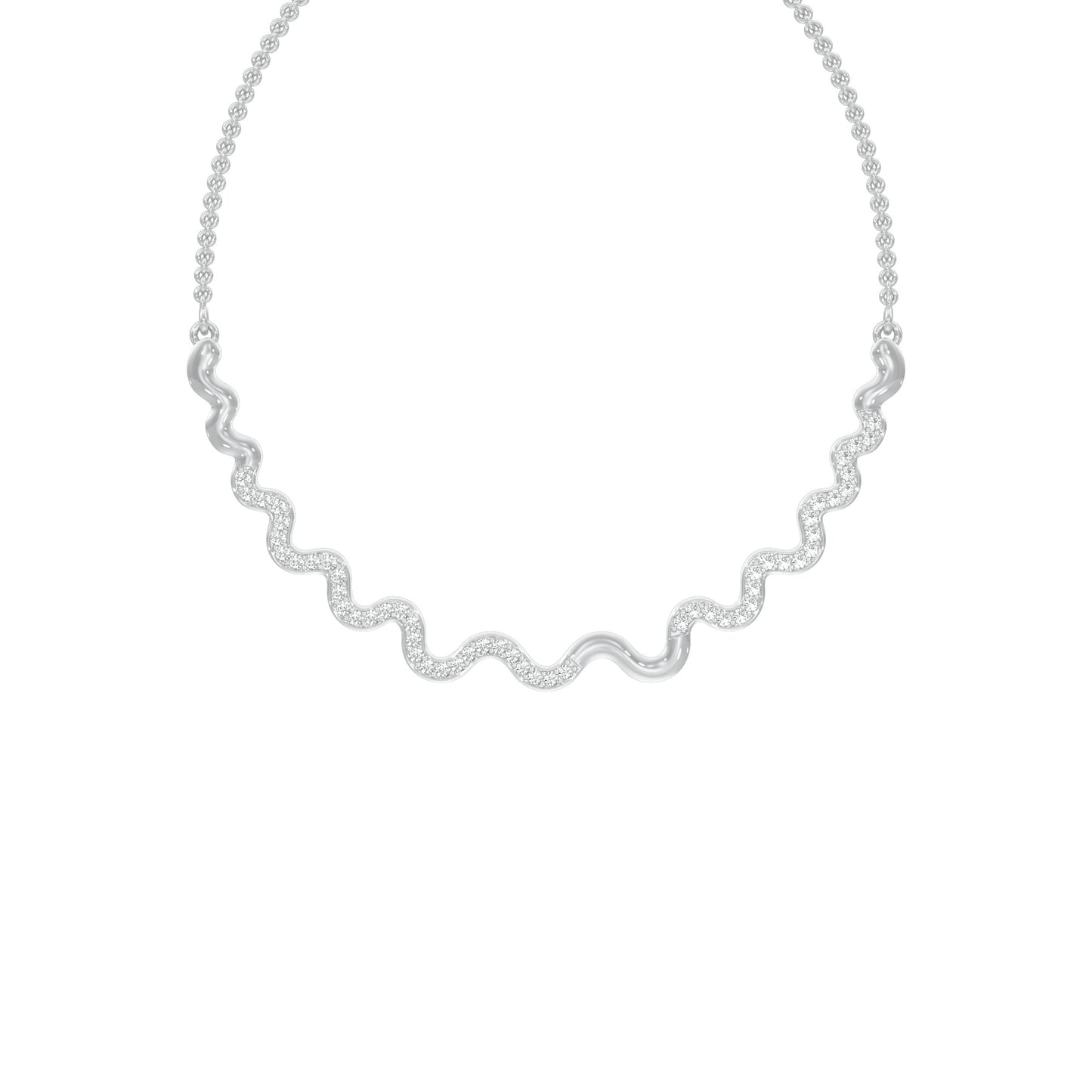 Perpetual Curve Diamond Necklace