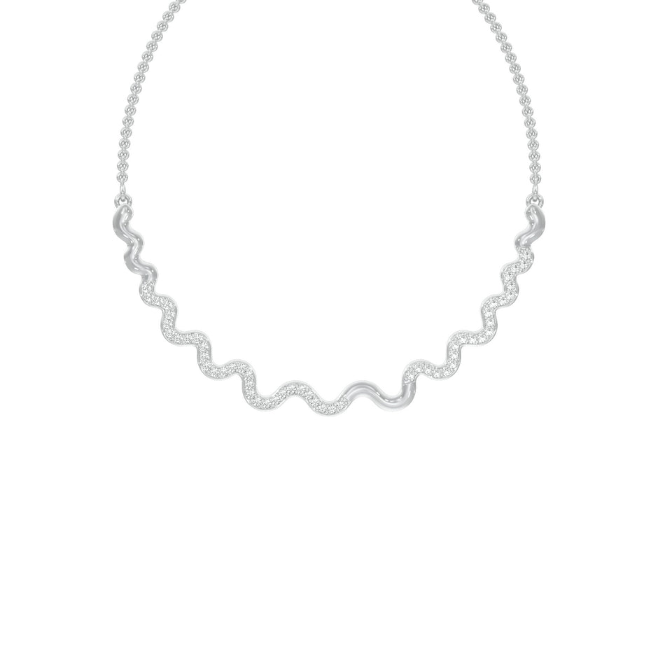 Perpetual Curve Diamond Necklace