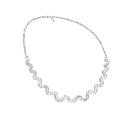 Perpetual Curve Diamond Necklace 18 KT / White Gold