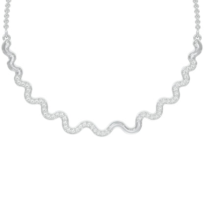 Perpetual Curve Diamond Necklace 18 KT / White Gold