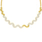 Perpetual Curve Diamond Necklace 18 KT / Yellow Gold