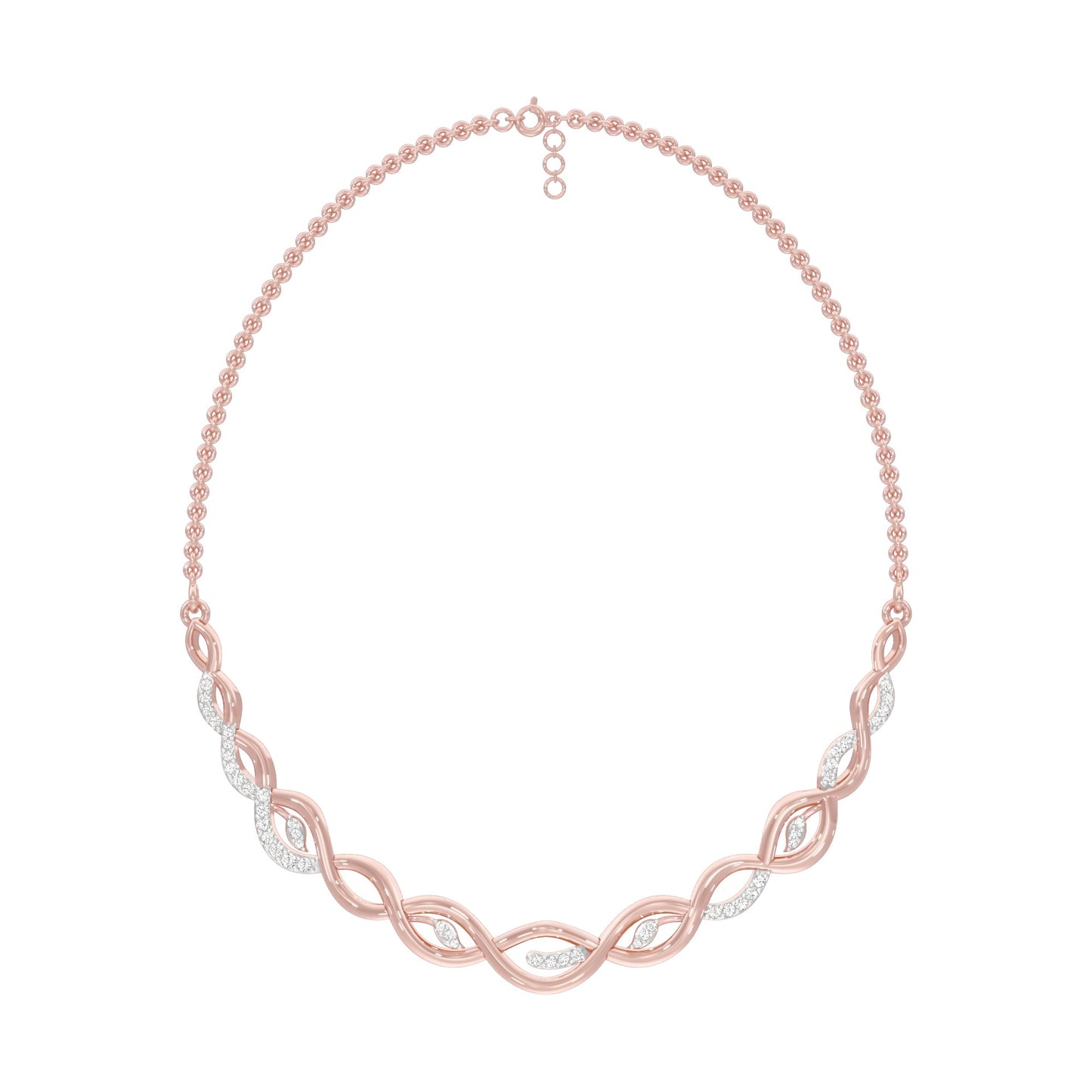 Dawnline Diamond Necklace 18 KT / Rose Gold