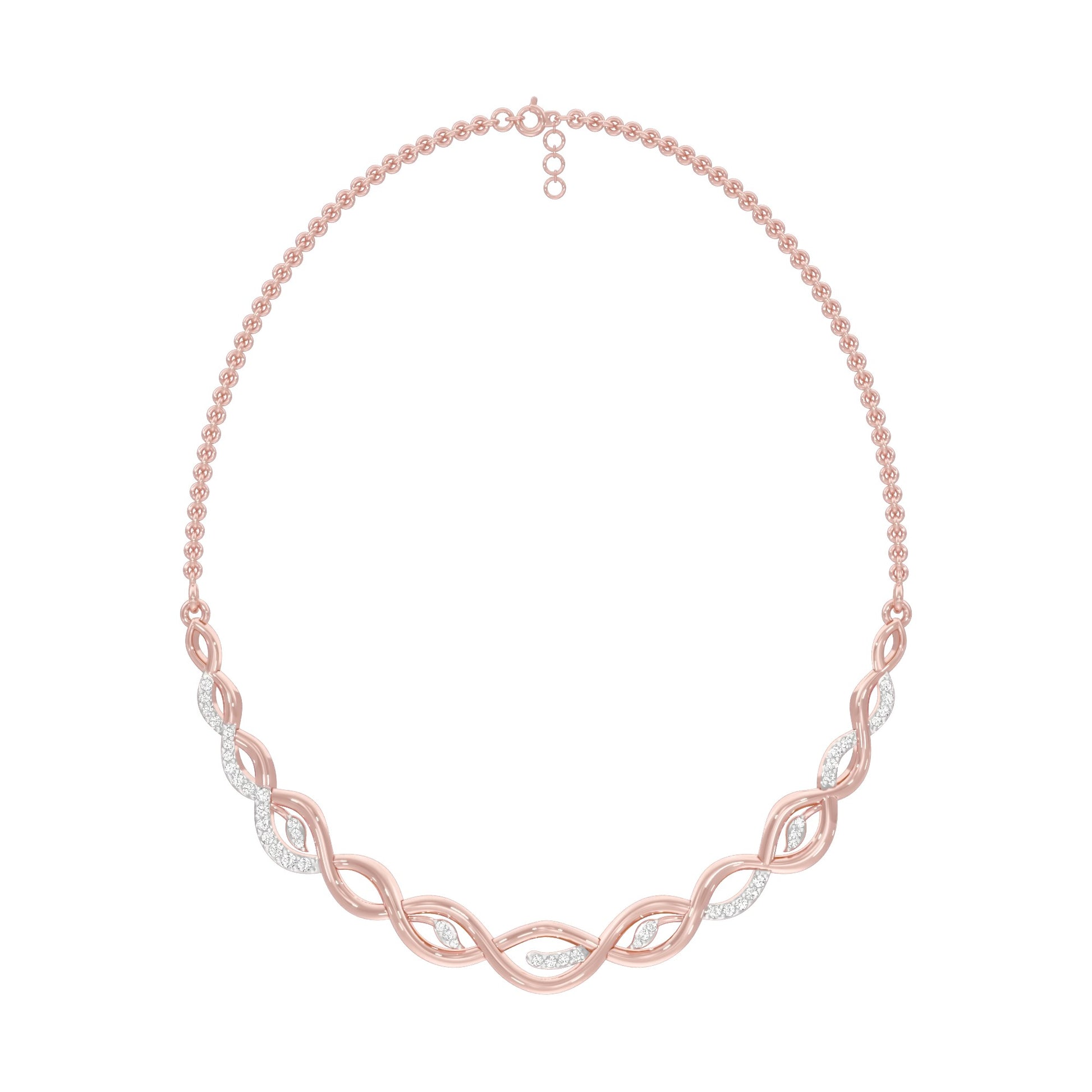 Dawnline Diamond Necklace 18 KT / Rose Gold