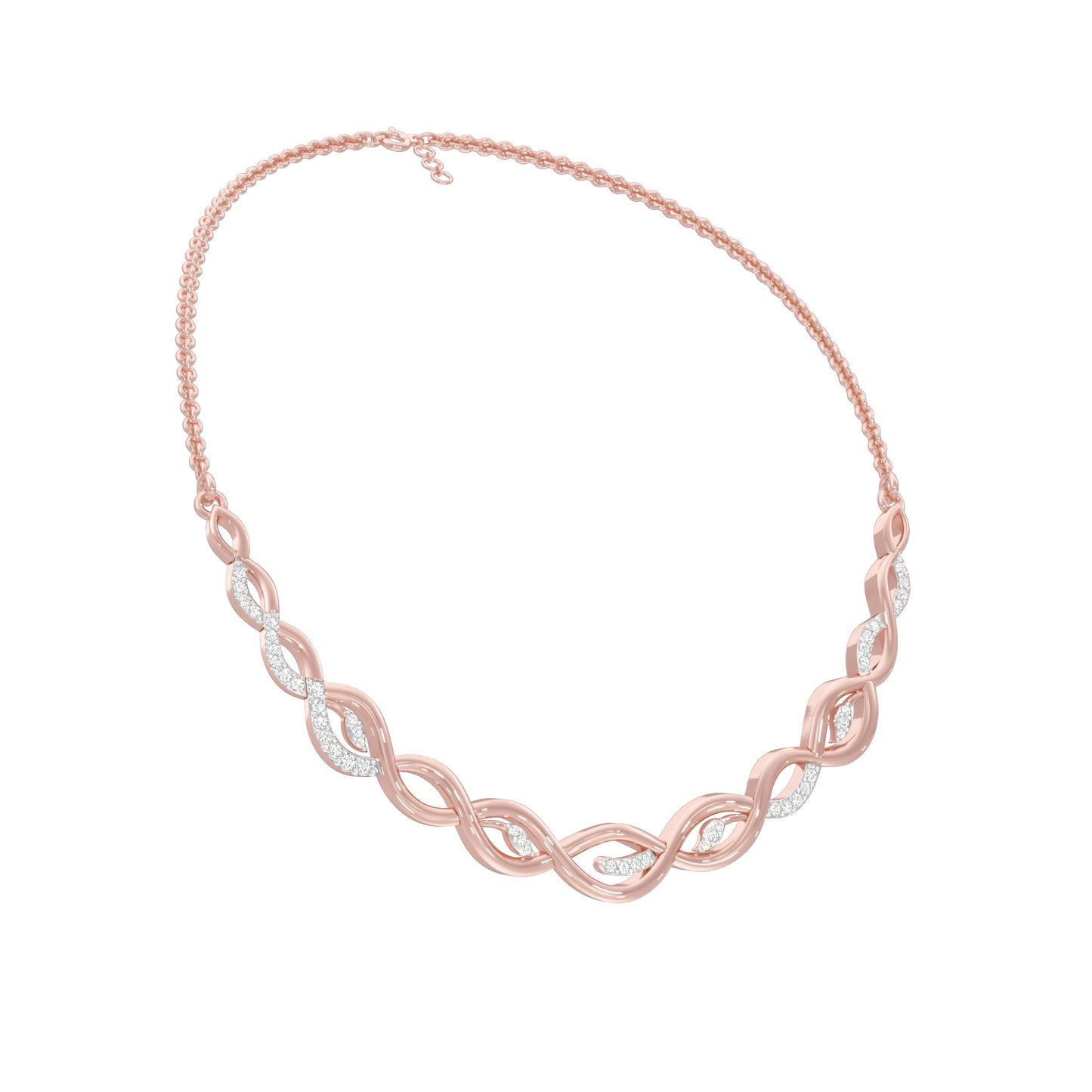 Dawnline Diamond Necklace 18 KT / Rose Gold