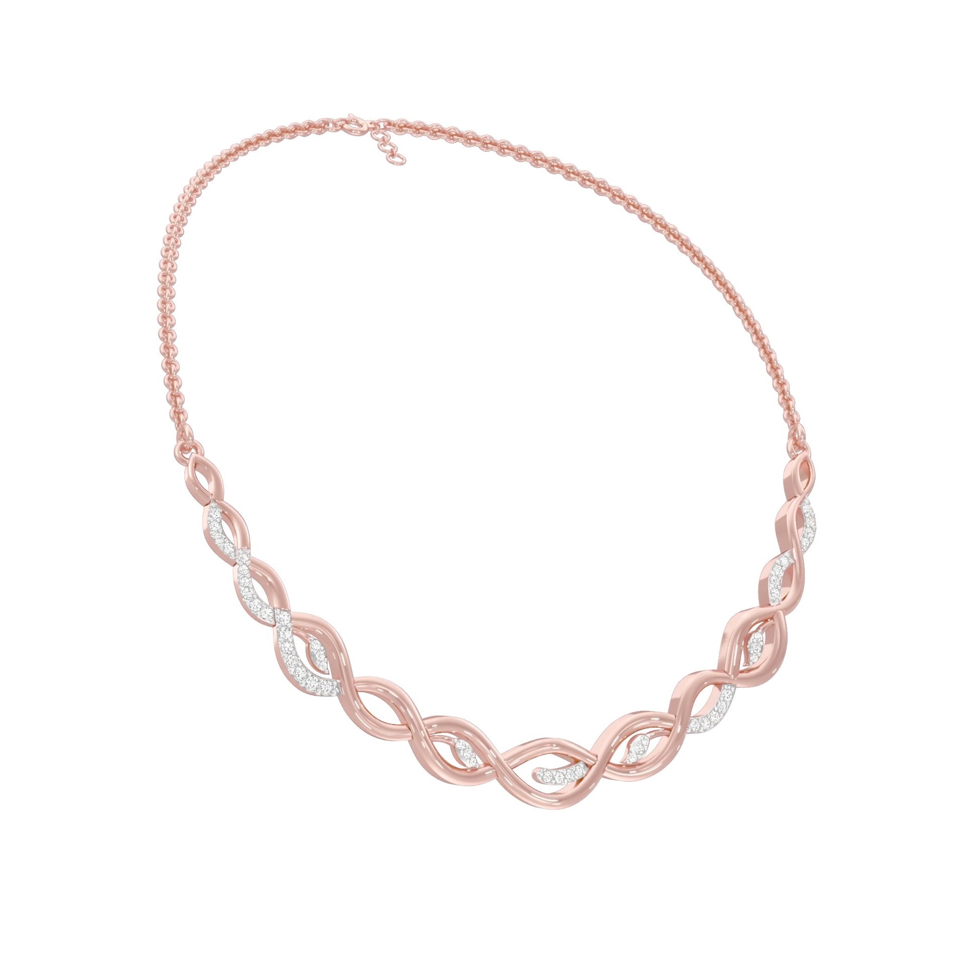 Dawnline Diamond Necklace 18 KT / Rose Gold