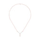 V Shaped Pear Diamond Necklace 18 KT / Rose Gold